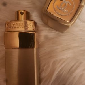 Authentic vintage CHANEL No.5 glass sample/refill perfume bottle.